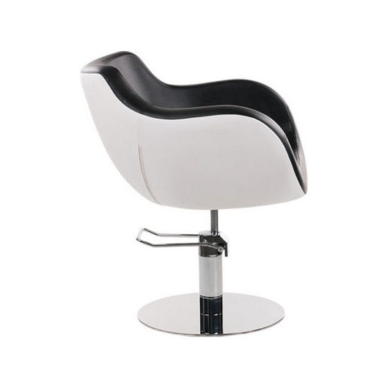 THOMAS Fauteuil Coiffure - bicolore noir et blanc - latéral - Malys Equipements