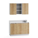 ALL IN LABORATORIO Meuble bas 2 portes avec vasque - module complet - Malys Équipements