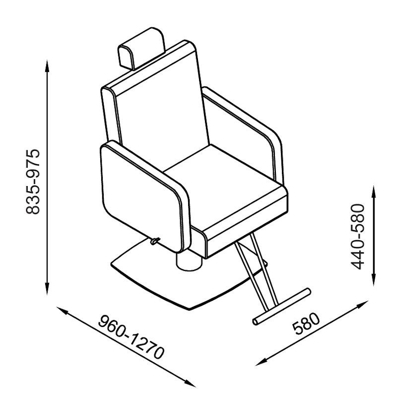 TAIKI Fauteuil coiffure - schéma